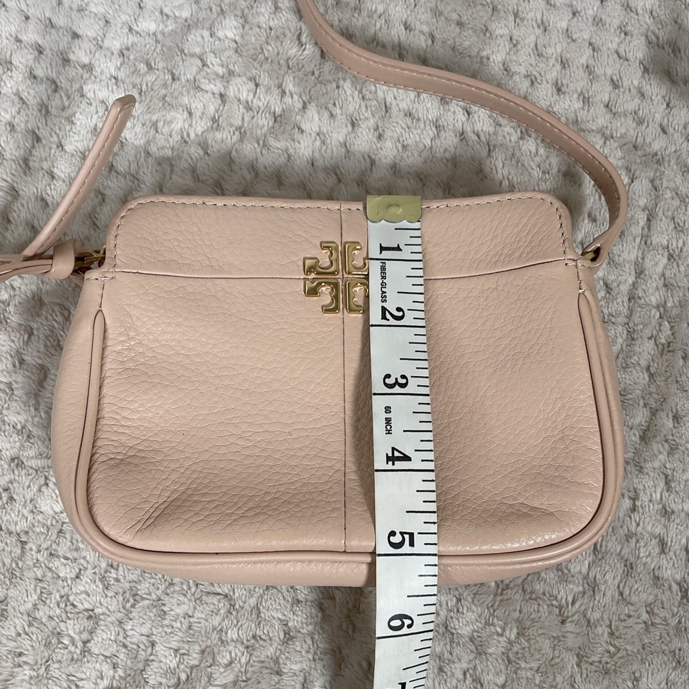 Tory Burch Cream Ivy Micro Leather Crossbody - Picture 11 of 12